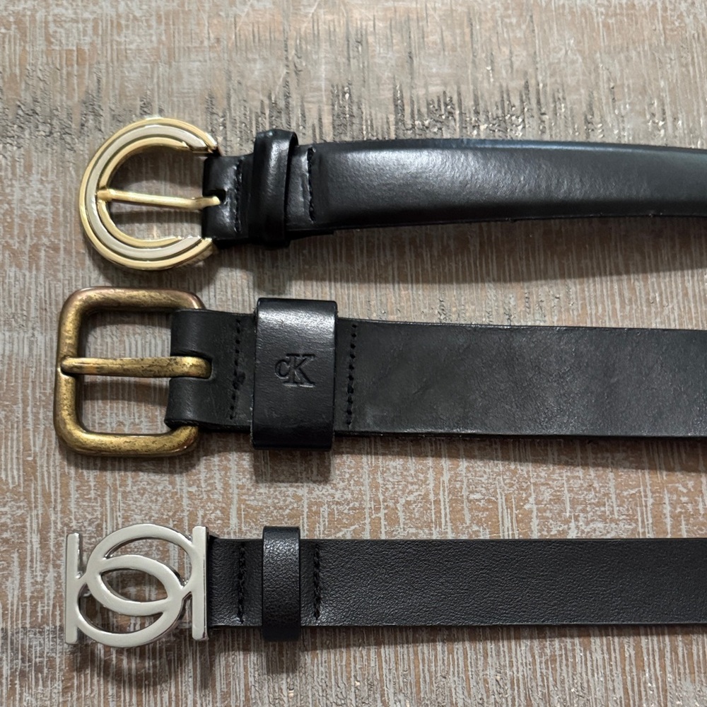 Bundle of 3 Black Women’s Belts